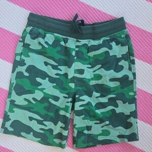 Primary Green Camouflage Shorts